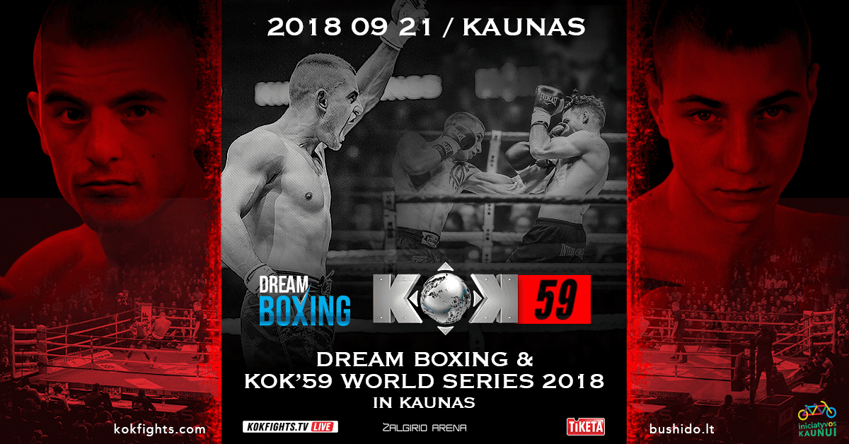 Dream Boxing and Kok’59 World series in Kaunas event poster