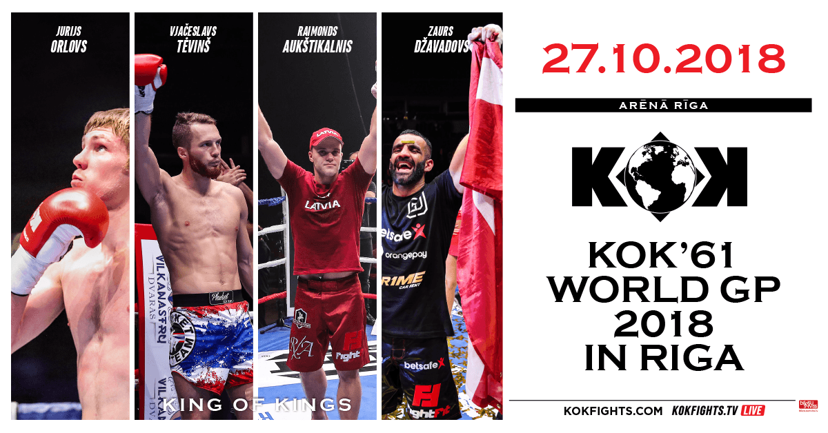 KOK’61 WORLD GP IN RIGA 27.10.2018 event poster