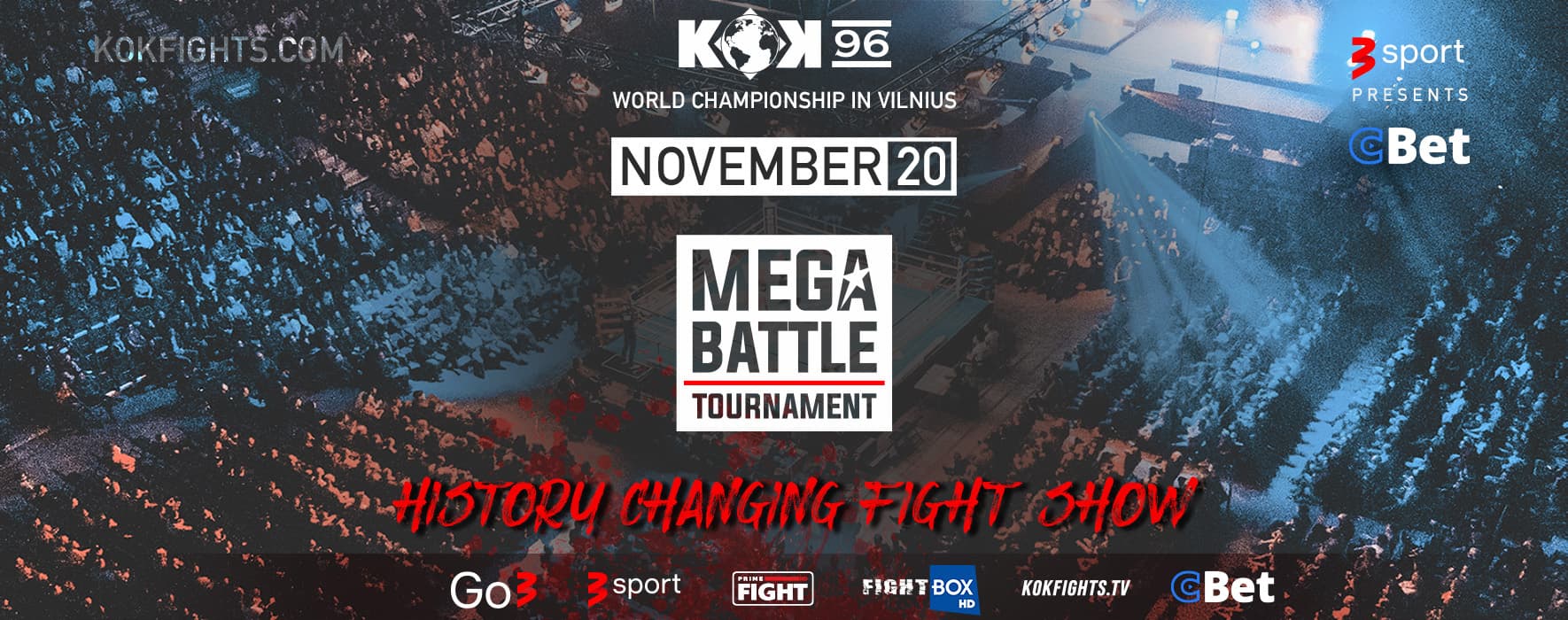 KOK’96 World Championship in Vilnius- Mega battle Tournament event poster