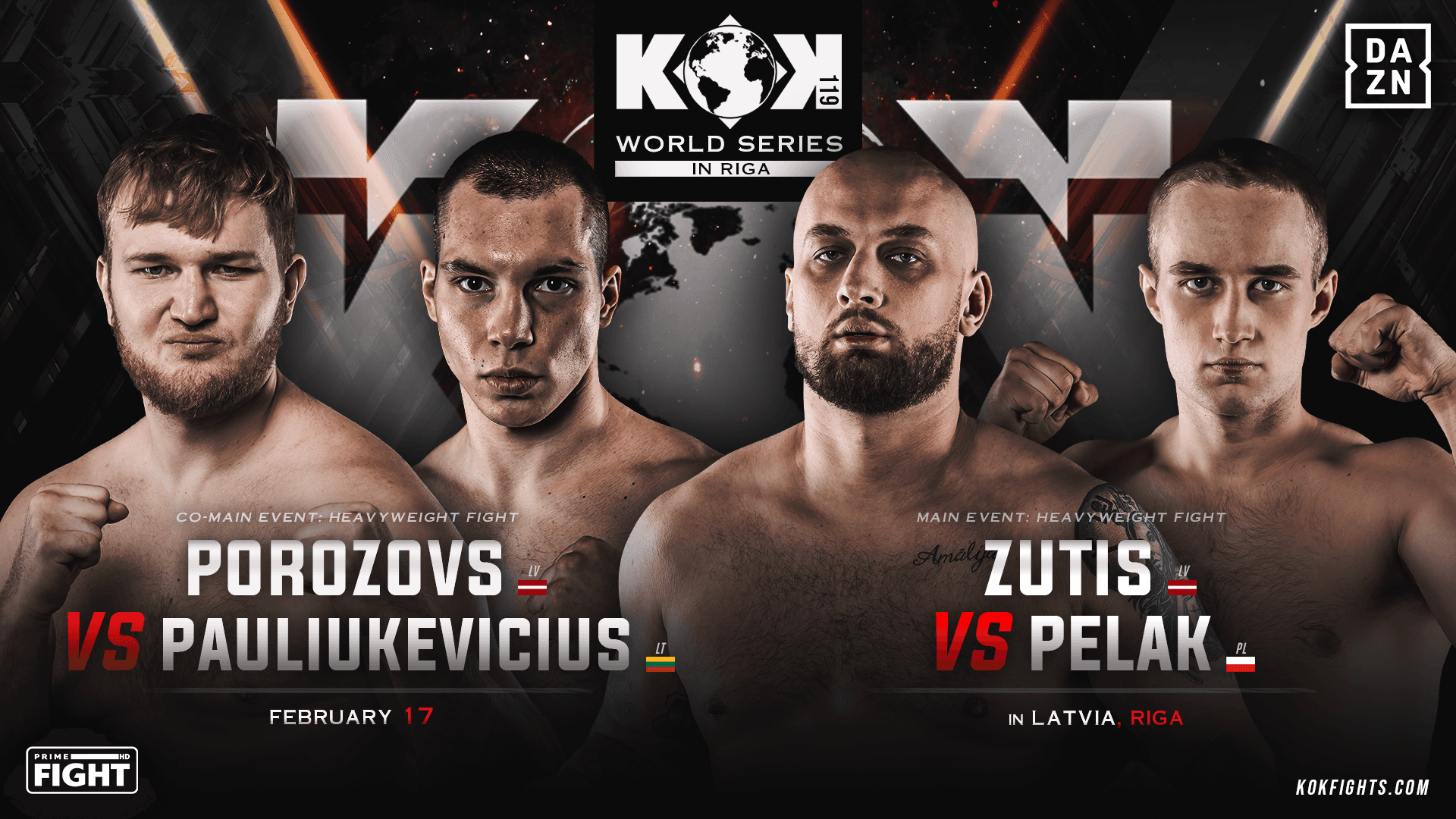 KOK’119 World Series in Riga event poster