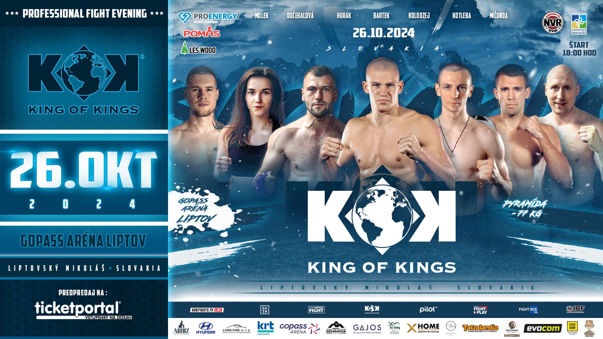 KOK World Series in Slovakia event poster