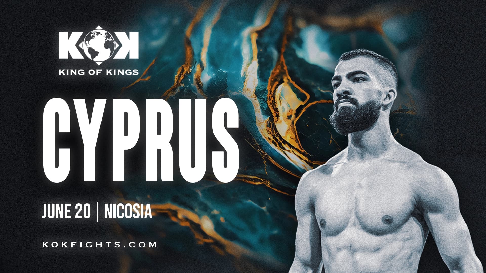 KOK Fight Night In Cyprus event poster